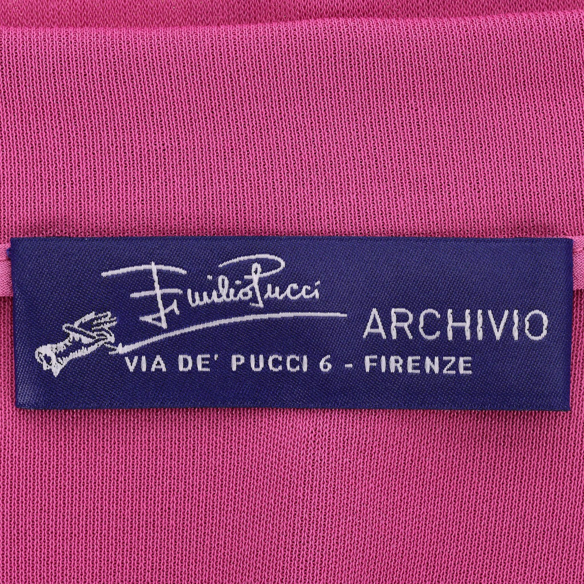 Robe midi imprimée Emilio Pucci Pour femmes en vente
