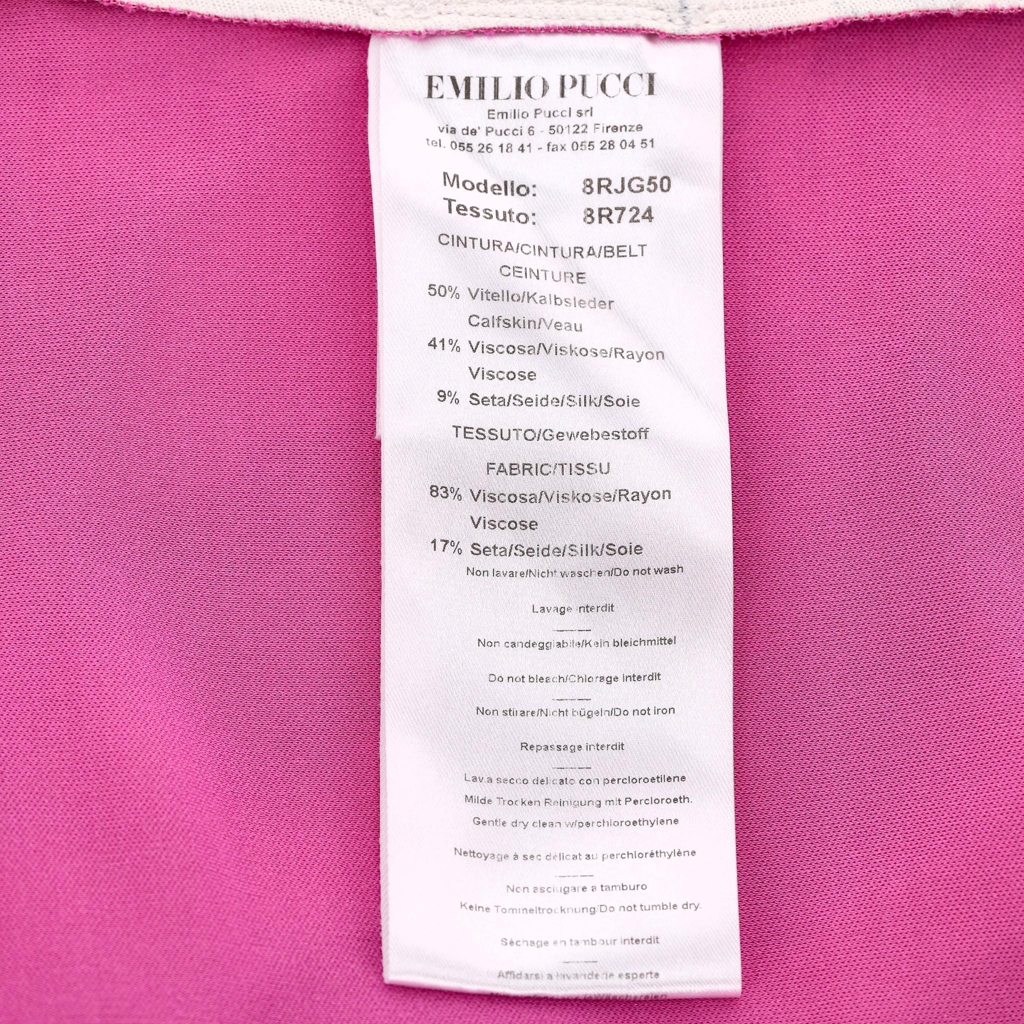 Robe midi imprimée Emilio Pucci en vente 2
