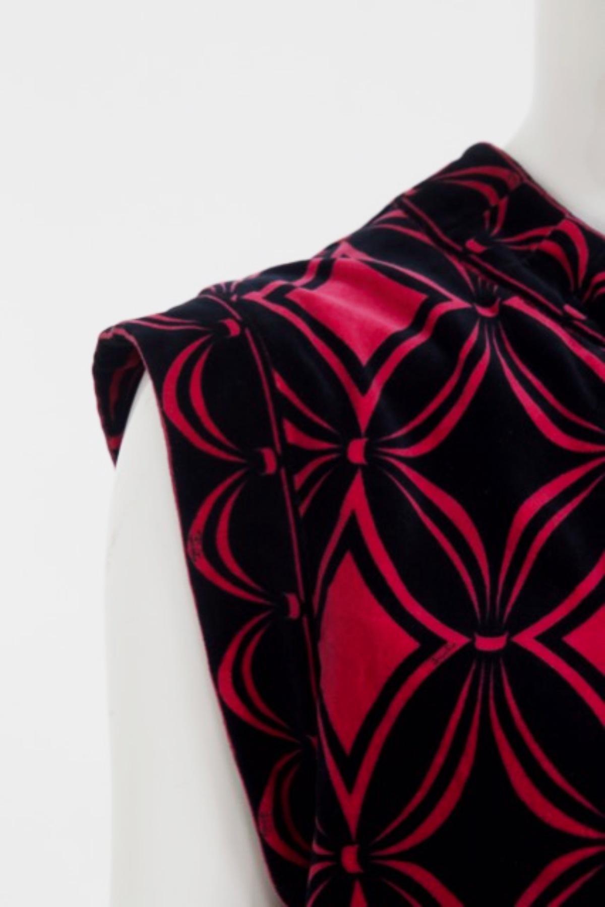 Emilio Pucci Psychedelic Velvet Two Pieces Suit For Sale 1