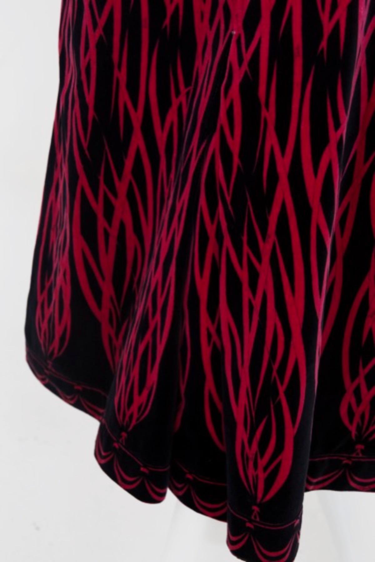 Emilio Pucci Psychedelic Velvet Two Pieces Suit For Sale 2