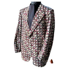 Emilio Pucci Rare Vintage 1970's Men's Jacket for Saks Fifth Avenue by Zegna