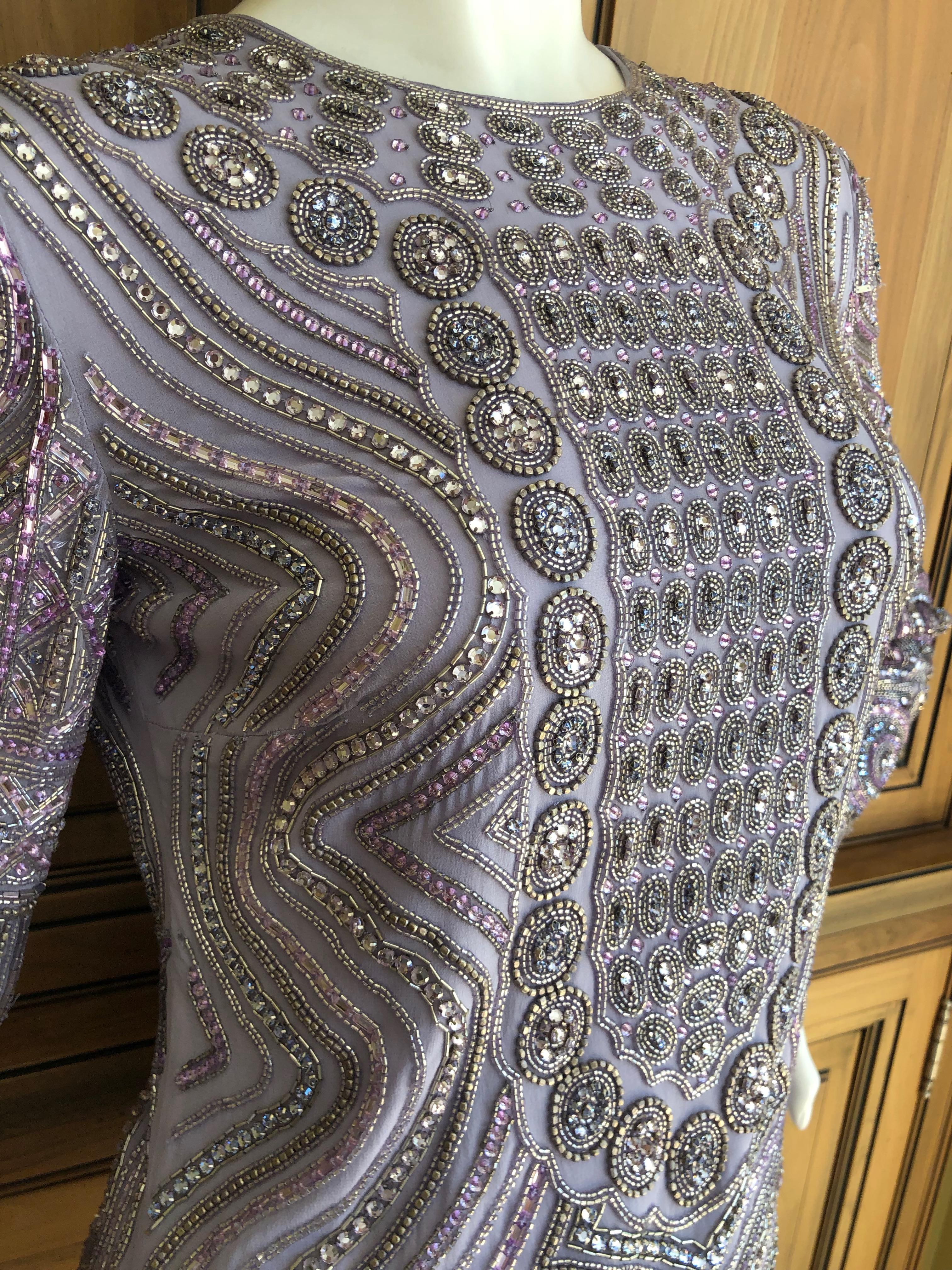 Emilio Pucci Remarkable Silk Bead and Crystal Embellished Top New with Tags In New Condition For Sale In Cloverdale, CA