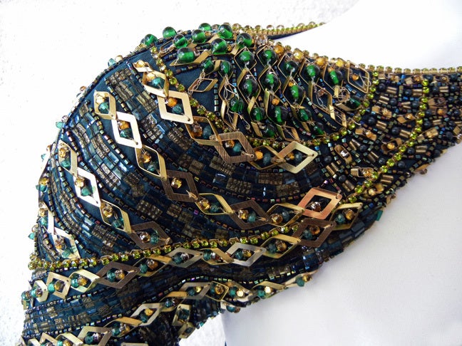 Emilio Pucci Runway Goddess Jewellled Cut-Out Dress Gown (robe à découpes) en vente 1