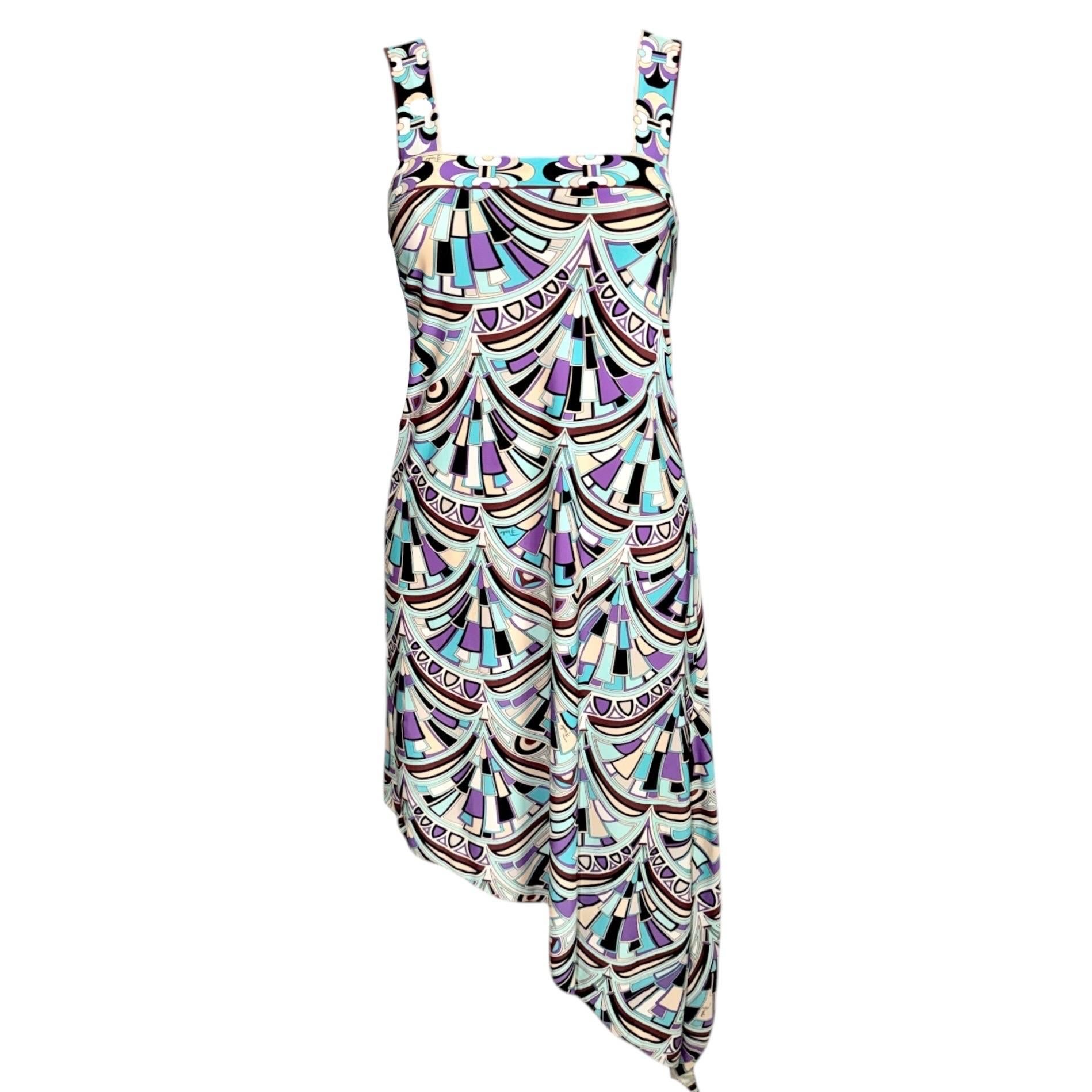 EMILIO PUCCI S/S 2008 Signature Kaleidoscope Print Dress 40