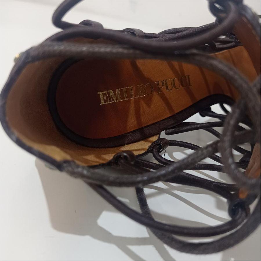 Black Emilio Pucci Sandal size 37 For Sale