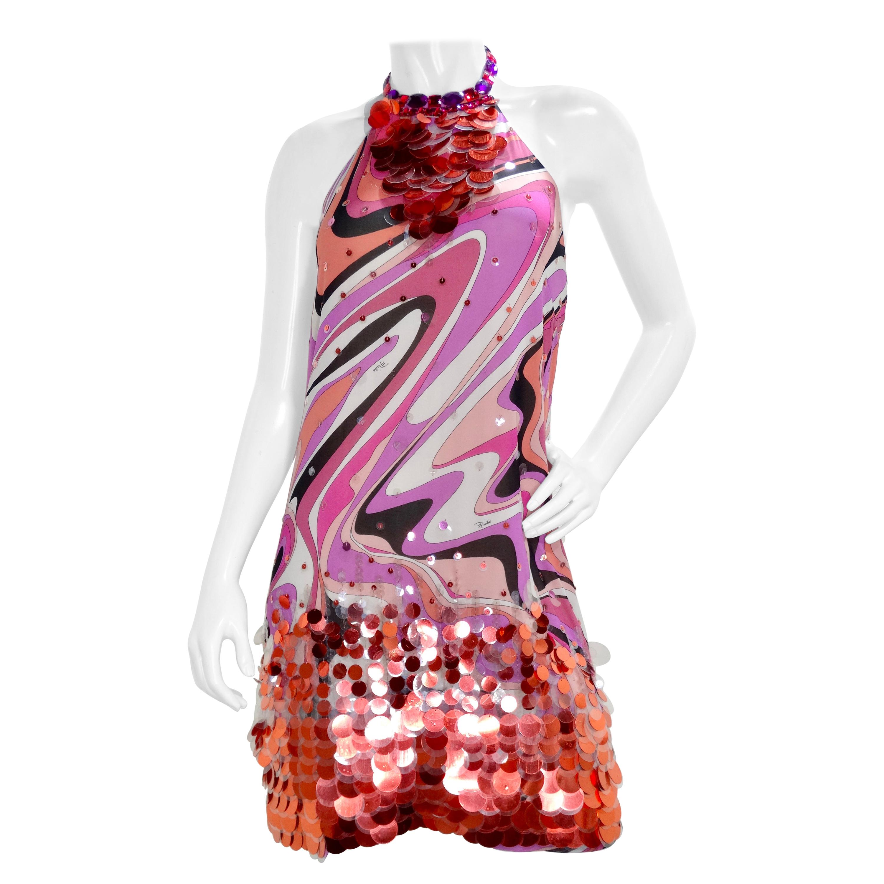 Emilio Pucci Sequin Mini Dress 