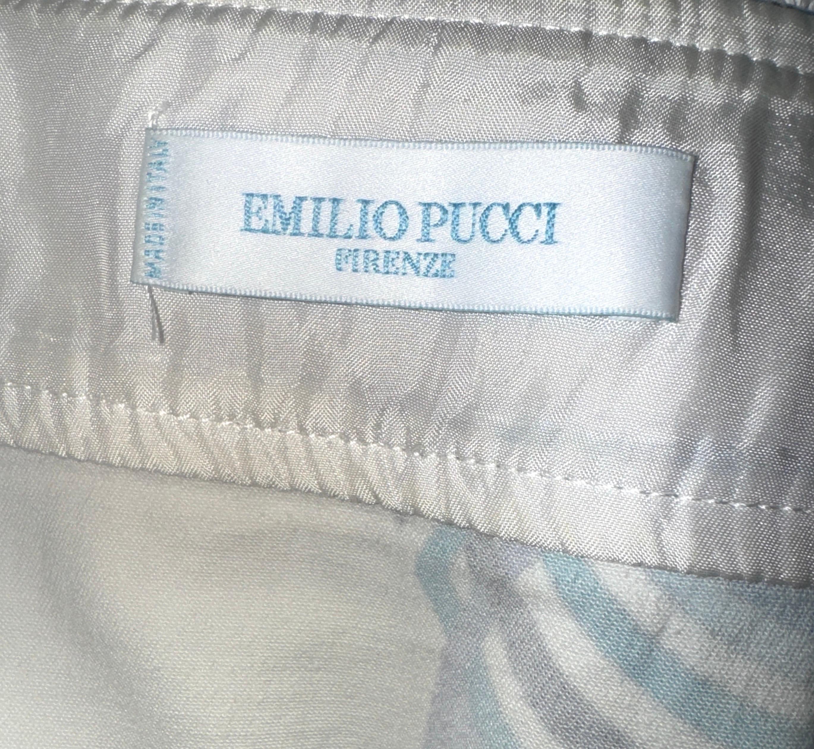 Donna Emilio Pucci Gonna a portafoglio con stampa Siganture M. L.A. in vendita