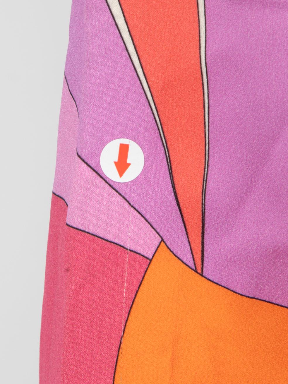 Emilio Pucci Silk Abstract Patterned Mini Dress Size L 3