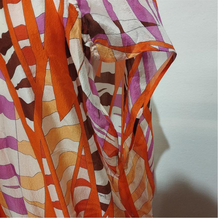 Emilio Pucci Silk blouse size 40 In Excellent Condition For Sale In Gazzaniga (BG), IT