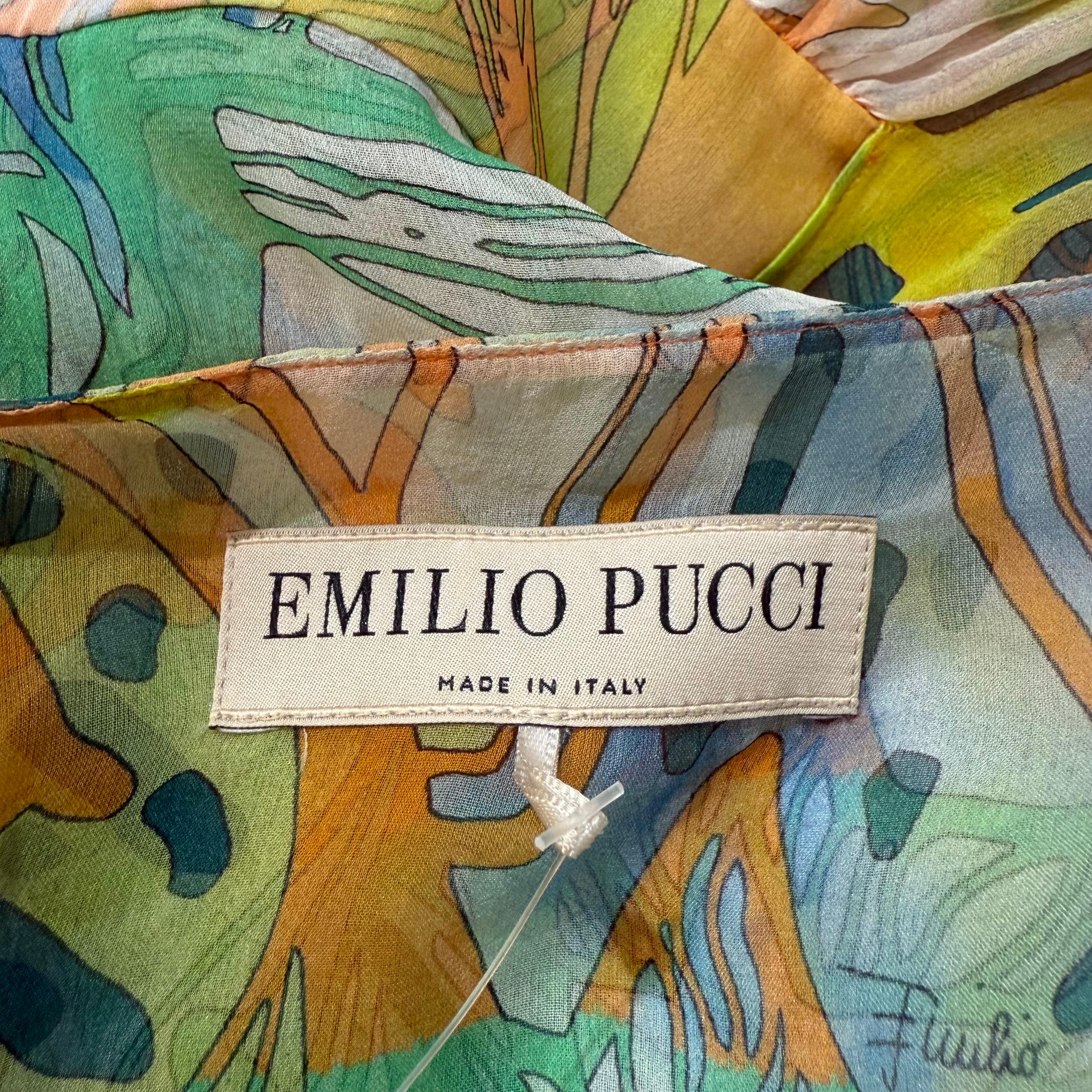 Emilio Pucci Seidenkleid Größe IT 40, FR 36 im Angebot 3