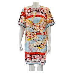EMILIO PUCCI silk flamingo dress