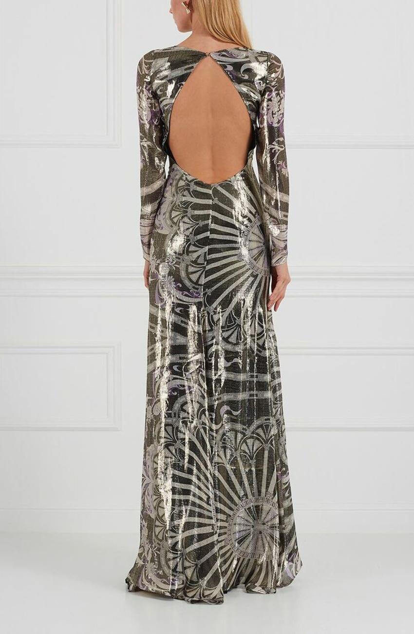 EMILIO PUCCI 

ROBE ROBE MÉTALLIQUE EN SOIE
Manches longues
Découpe dans le dos

Contenu : 67% soie, 33% métallique


Taille IT 38

D'occasion, excellent état !
 garantie d'authenticité à 100% 

       VEUILLEZ VISITER NOTRE MAGASIN POUR D'AUTRES