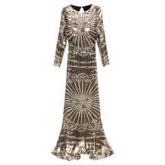 Robe Emilio Pucci en soie métallique, taille IT 38