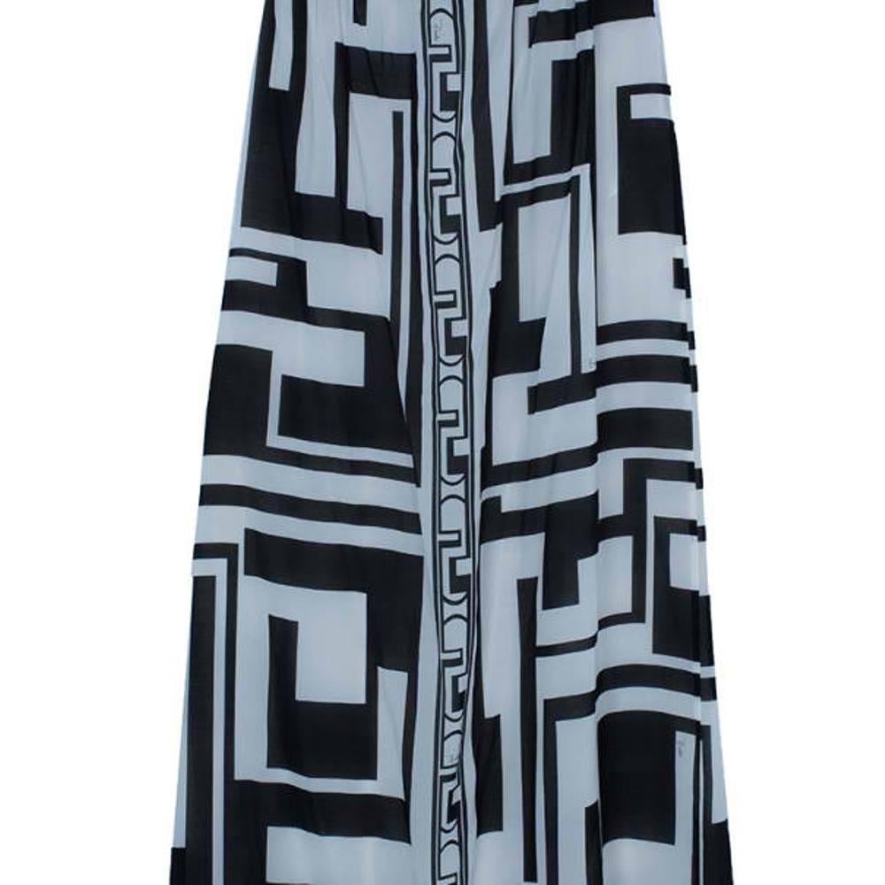 Women's Emilio Pucci Silk Monochrome Maxi Dress M