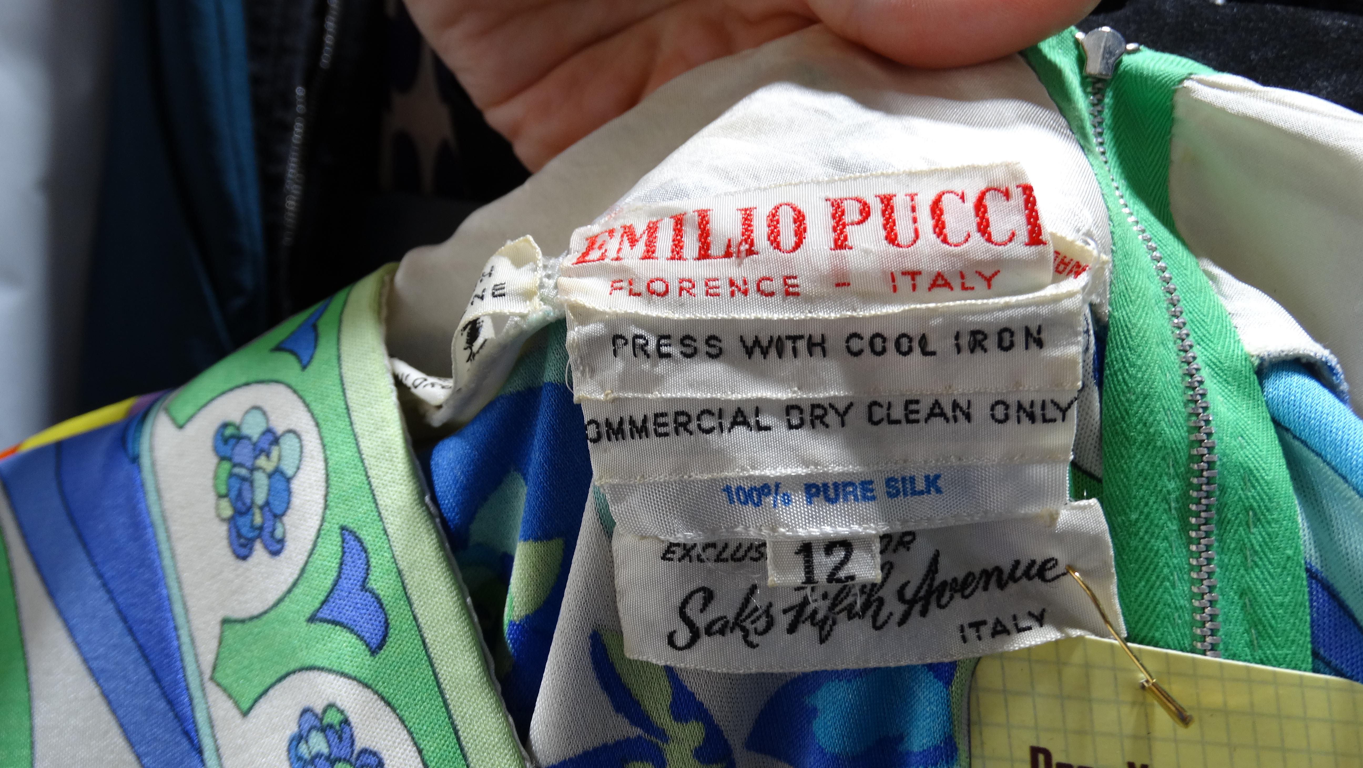 Emilio Pucci Silk Pleated 1960's Dress 3