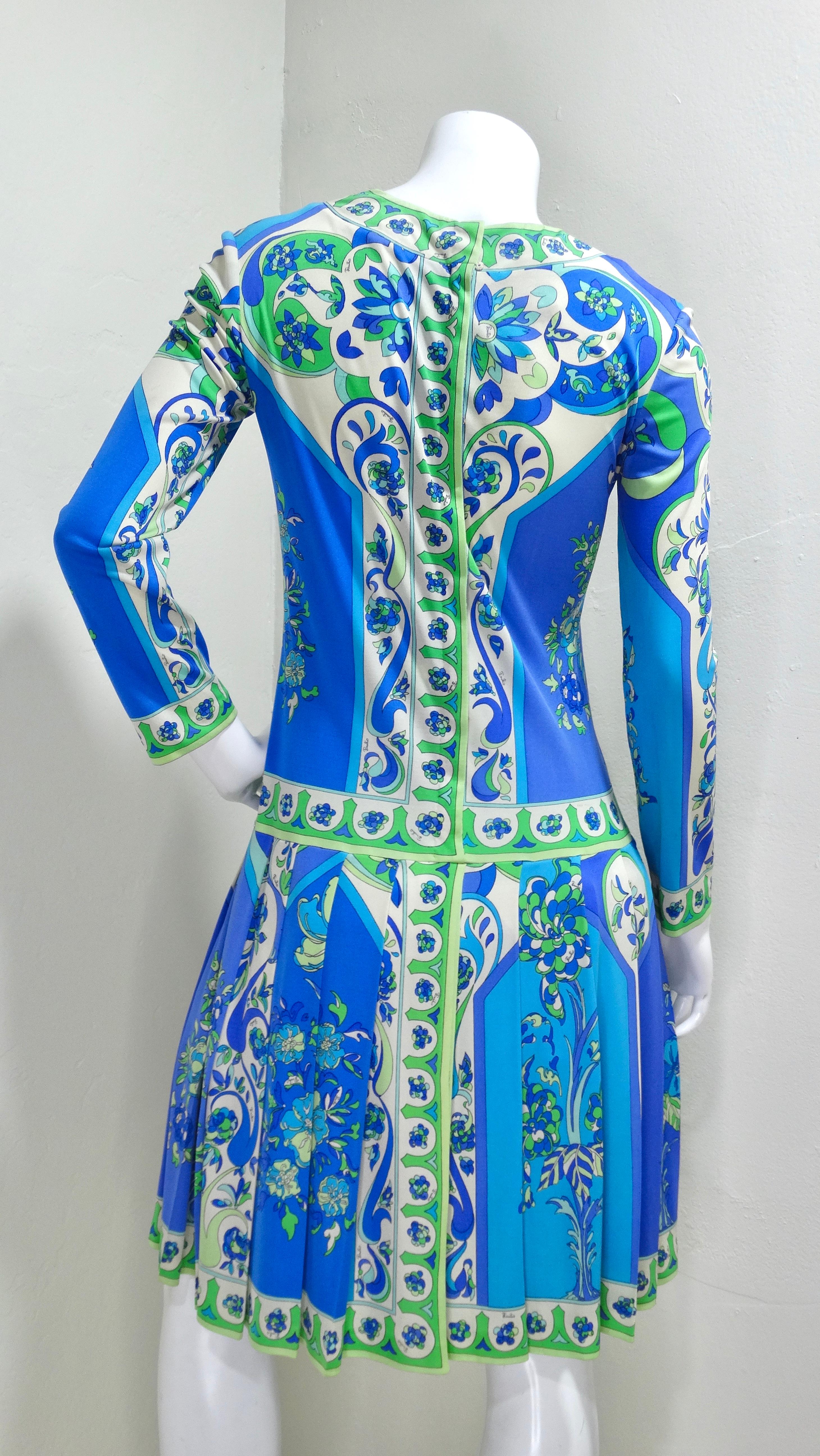 Emilio Pucci Silk Pleated 1960's Dress 1