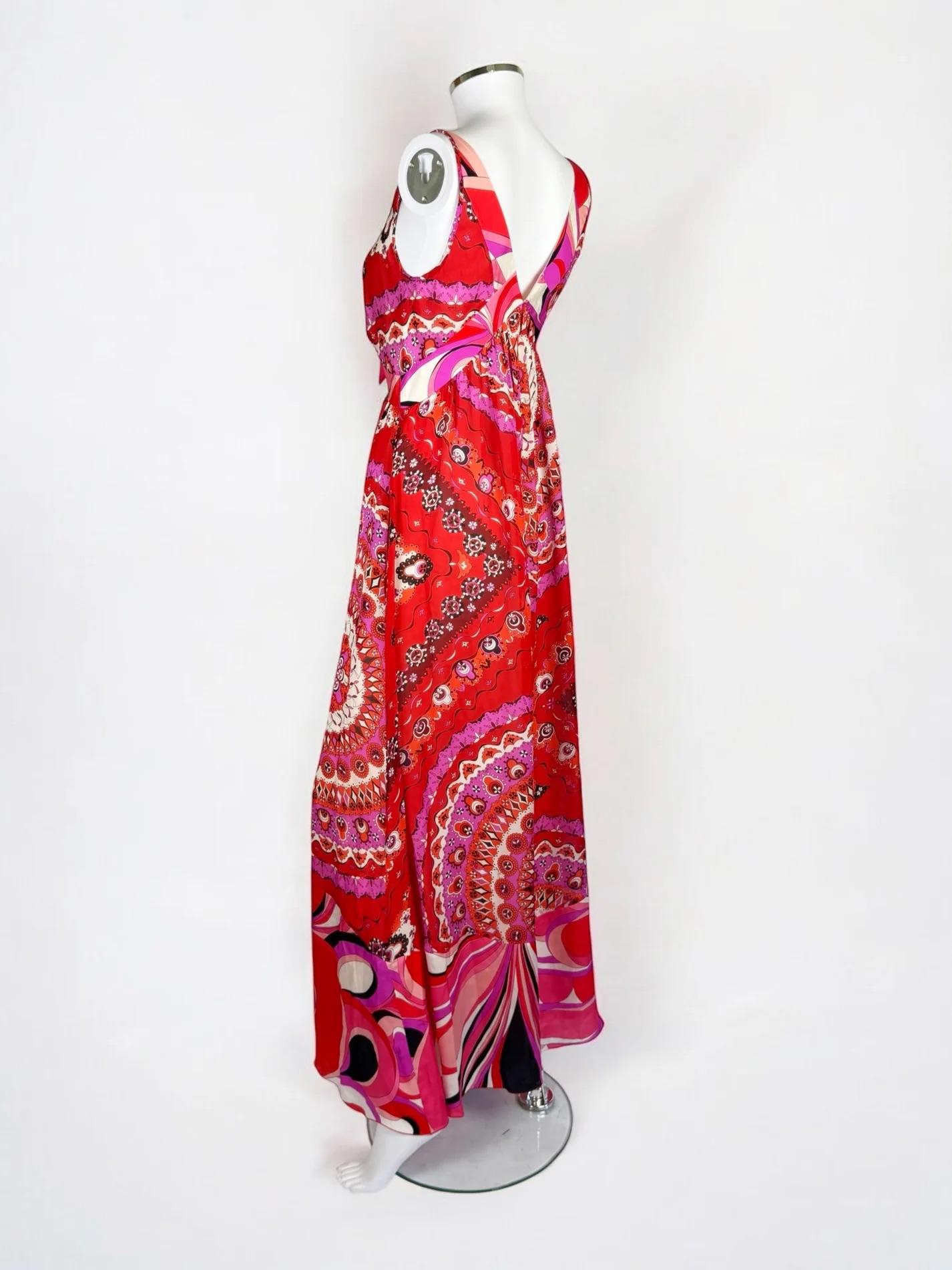 Emilio Pucci Silk Printed Gown, SS 2012 2