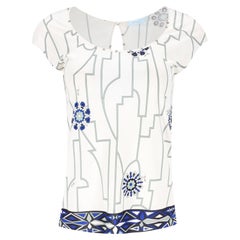 Emilio Pucci Bedrucktes Seidenoberteil