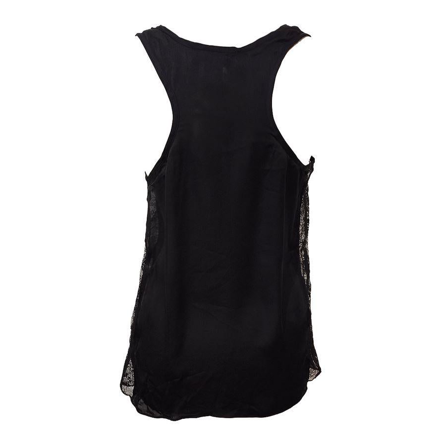 Nero Emilio Pucci Top in seta taglia 40 in vendita