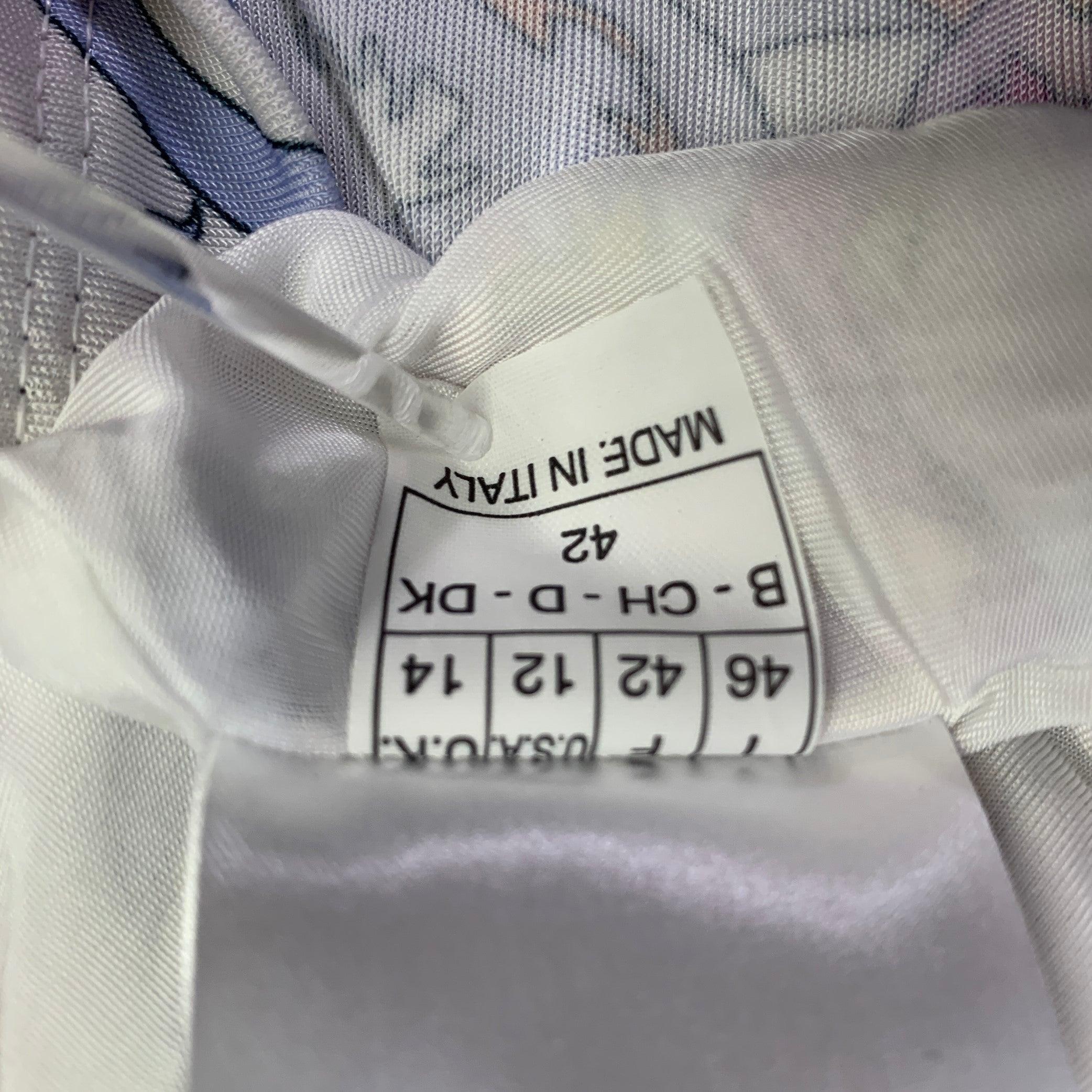 EMILIO PUCCI - Haut décontracté à manches 3/4, blanc, rose et papillons, taille 12 en vente 3