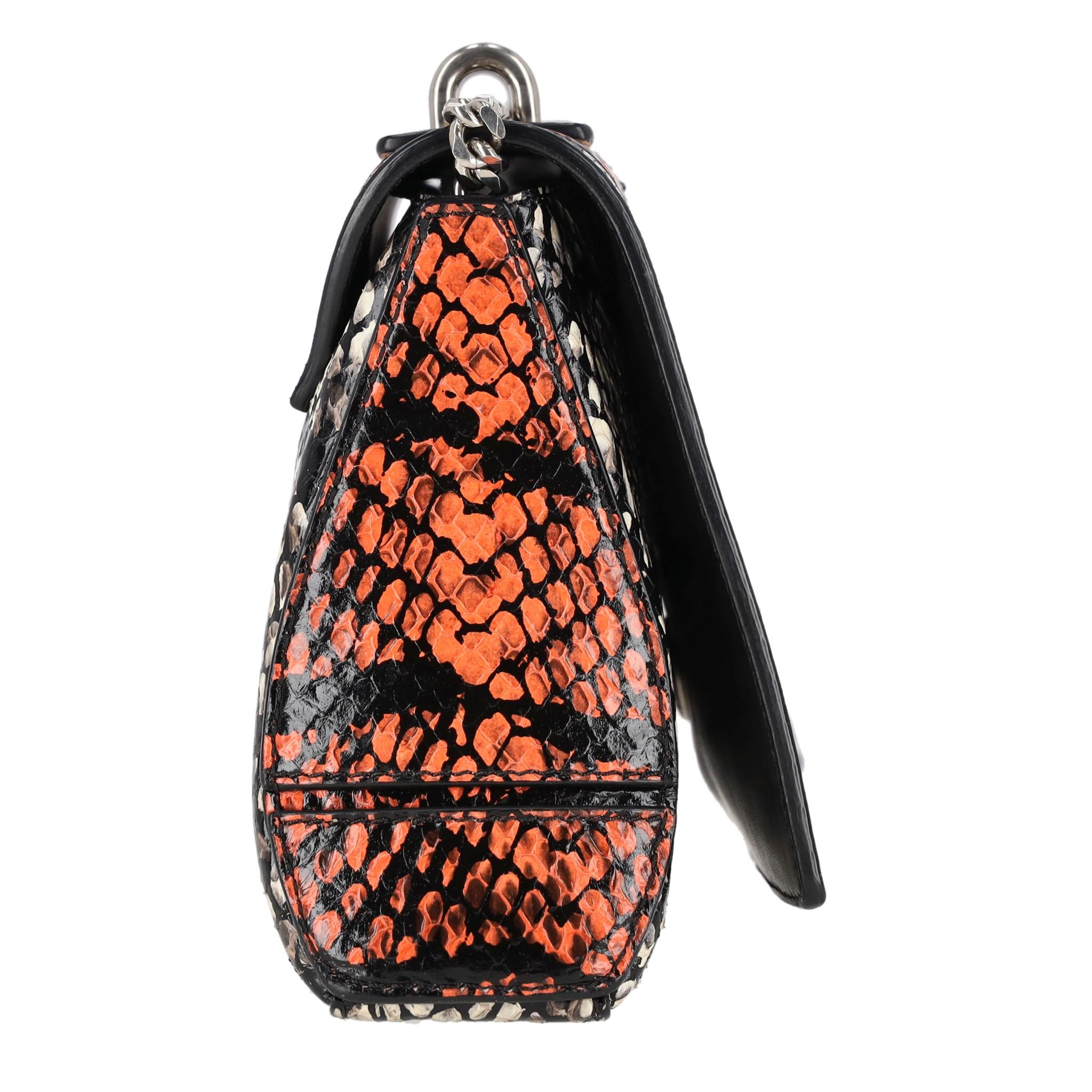 Black Emilio Pucci Snakeskin Crossbody Bag For Sale