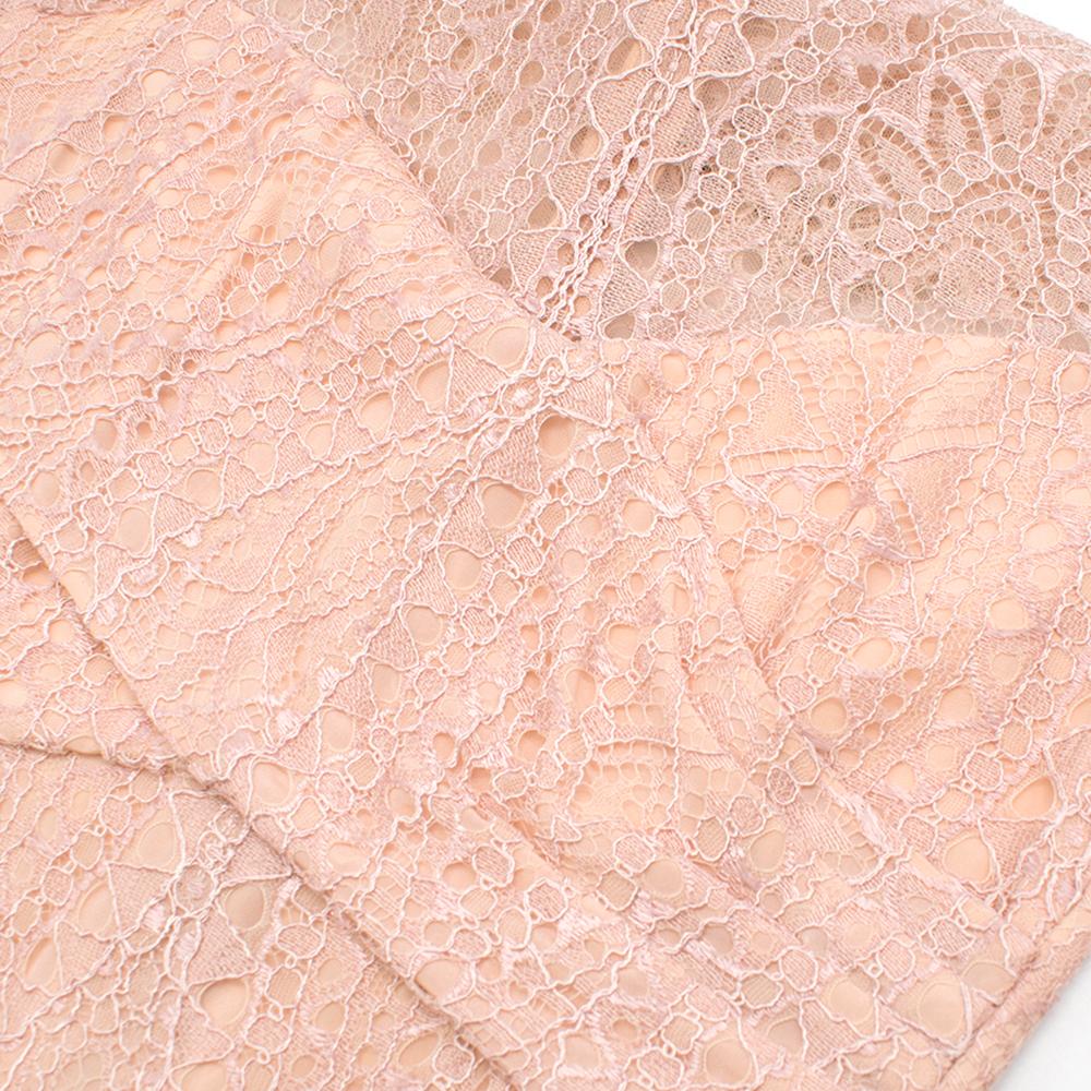 Emilio Pucci Soft Pink Lace Dress - Size US 4 For Sale 4