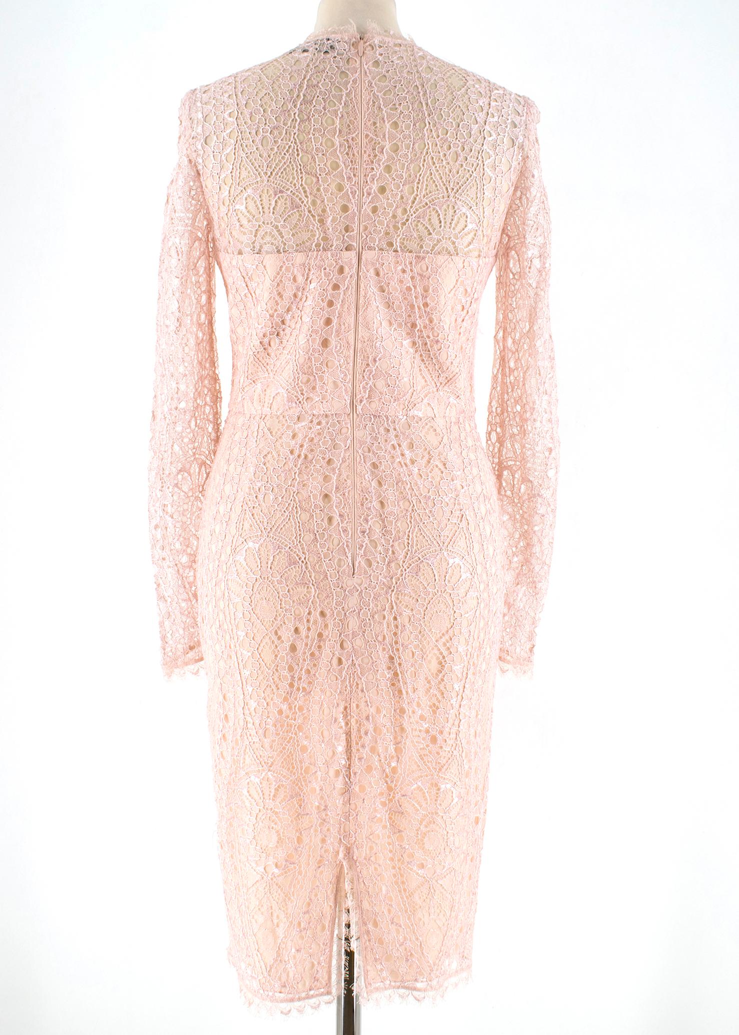 light pink lace dress