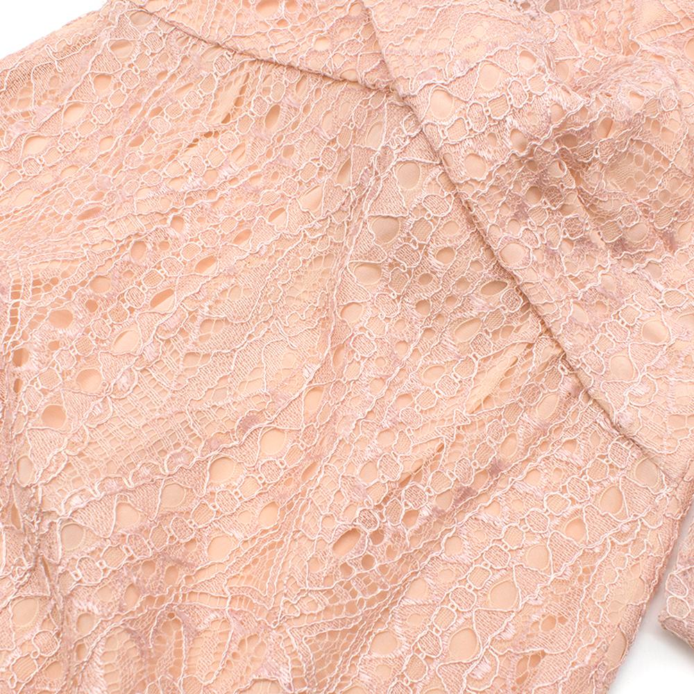 Emilio Pucci Soft Pink Lace Dress - Size US 4 For Sale 1