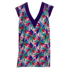 EMILIO PUCCI Vestido túnica con estampado de rizo suave 40
