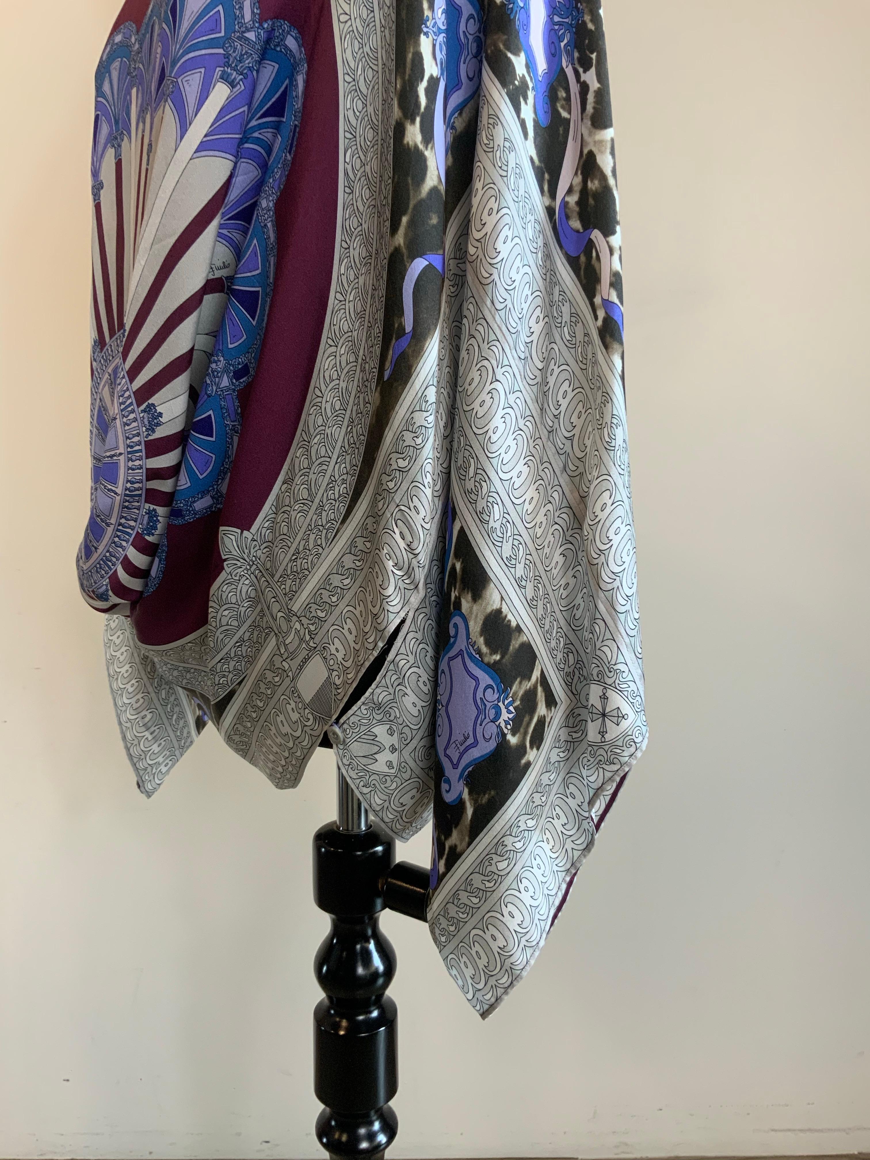 Grigio Emilio Pucci - Tunica estiva in seta borgogna in vendita
