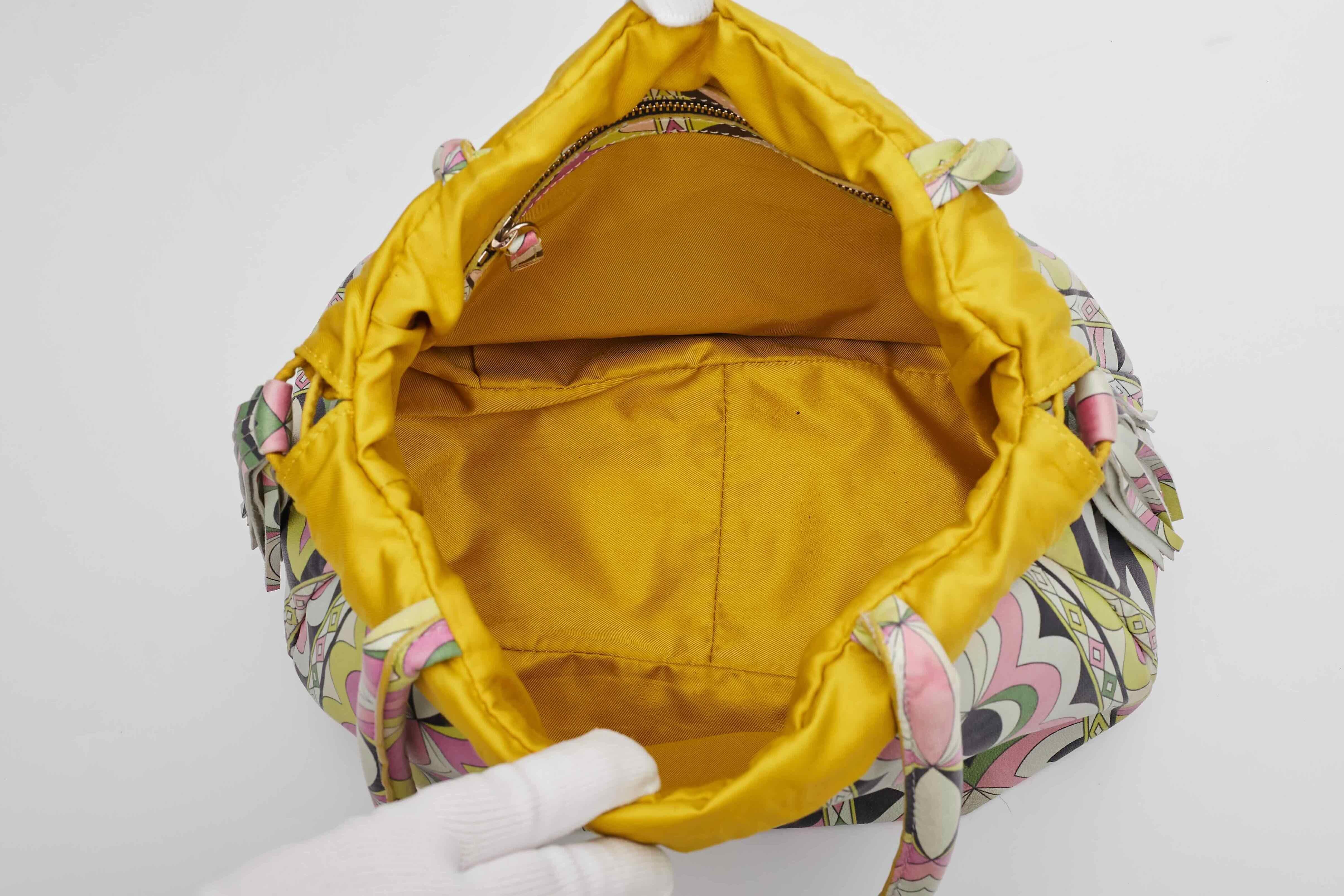 Emilio Pucci Tassel Top Handle Bag For Sale 2