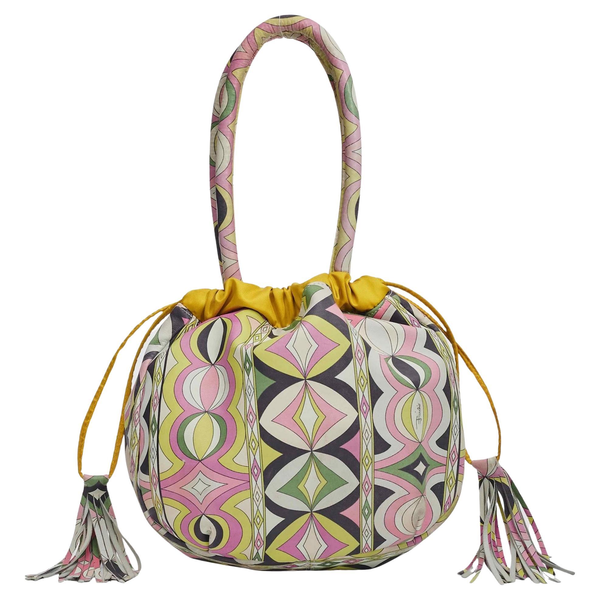 Emilio Pucci Tassel Top Handle Bag For Sale
