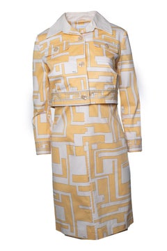 Emilio Pucci, Twin set in peach and white
