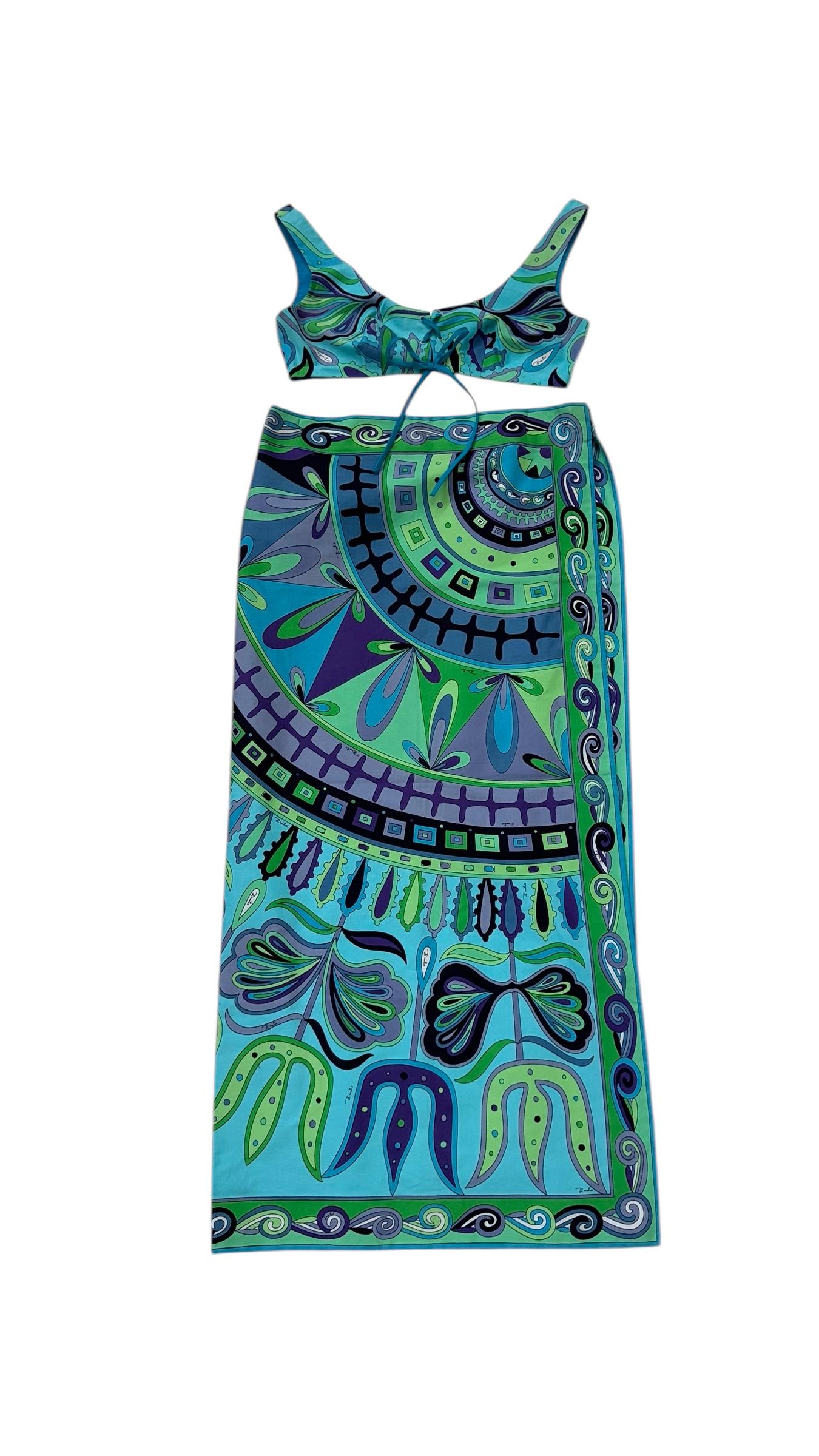 Emilio Pucci Two-Piece Set with Iconic Floral Print - We pay for import duty! 12