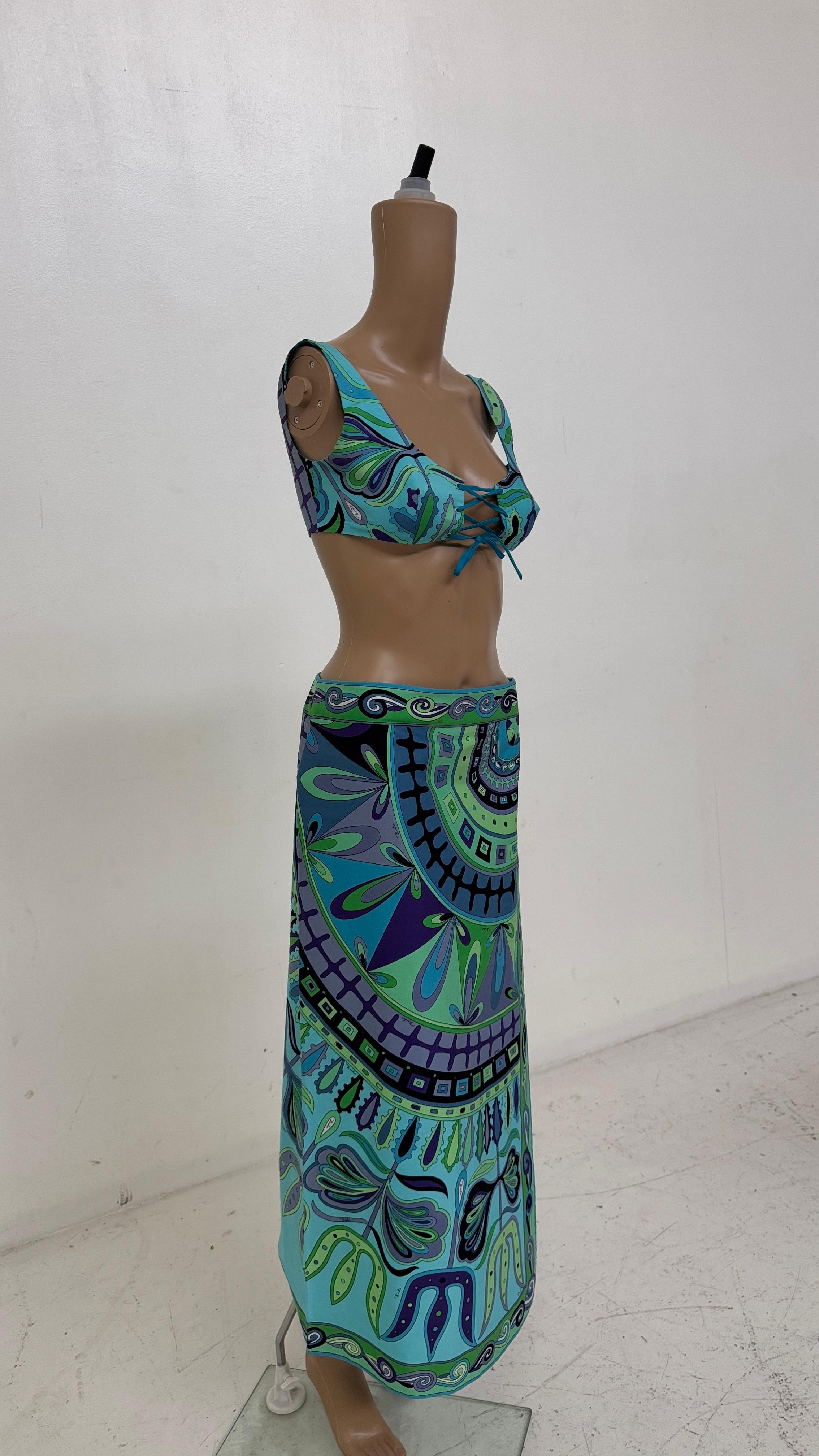Emilio Pucci Two-Piece Set with Iconic Floral Print - We pay for import duty! 2