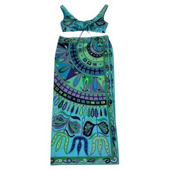 Emilio Pucci Two-Piece Set with Iconic Floral Print - We pay for import duty!