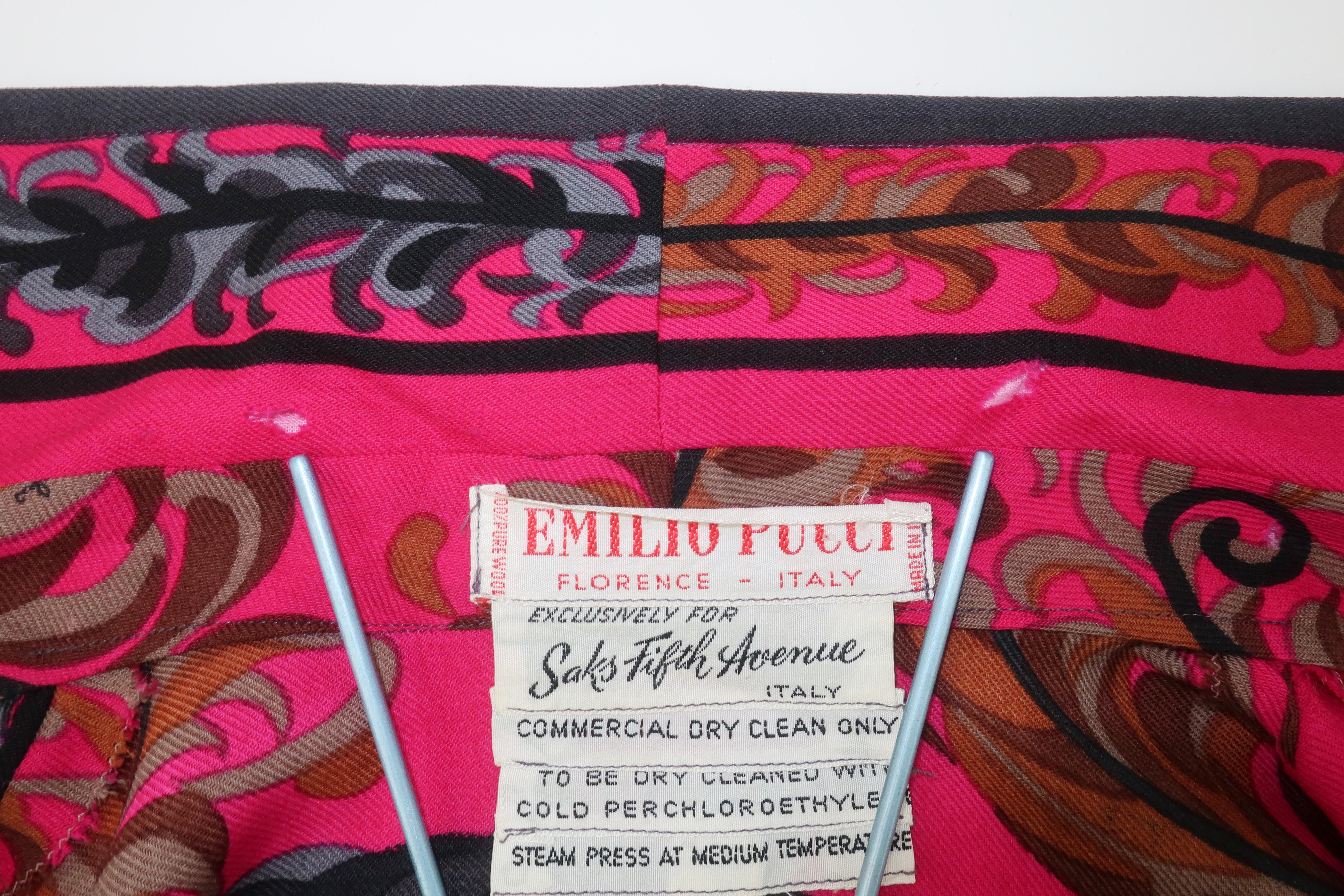 Emilio Pucci Two Piece Velvet Maxi Skirt & Wool Top, C.1970 11