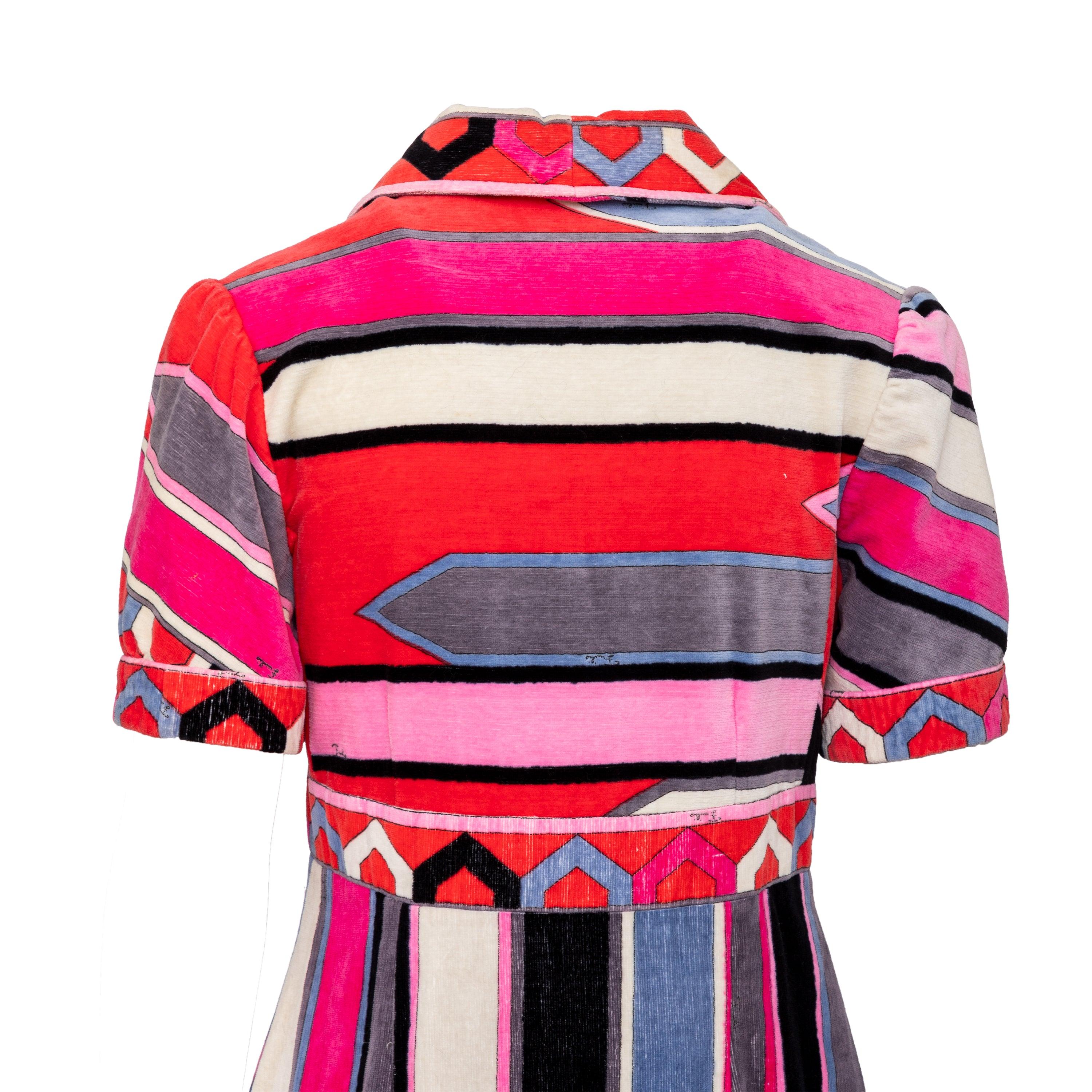 Emilio Pucci Velvet Dress - '90s In Good Condition For Sale In Milano, IT