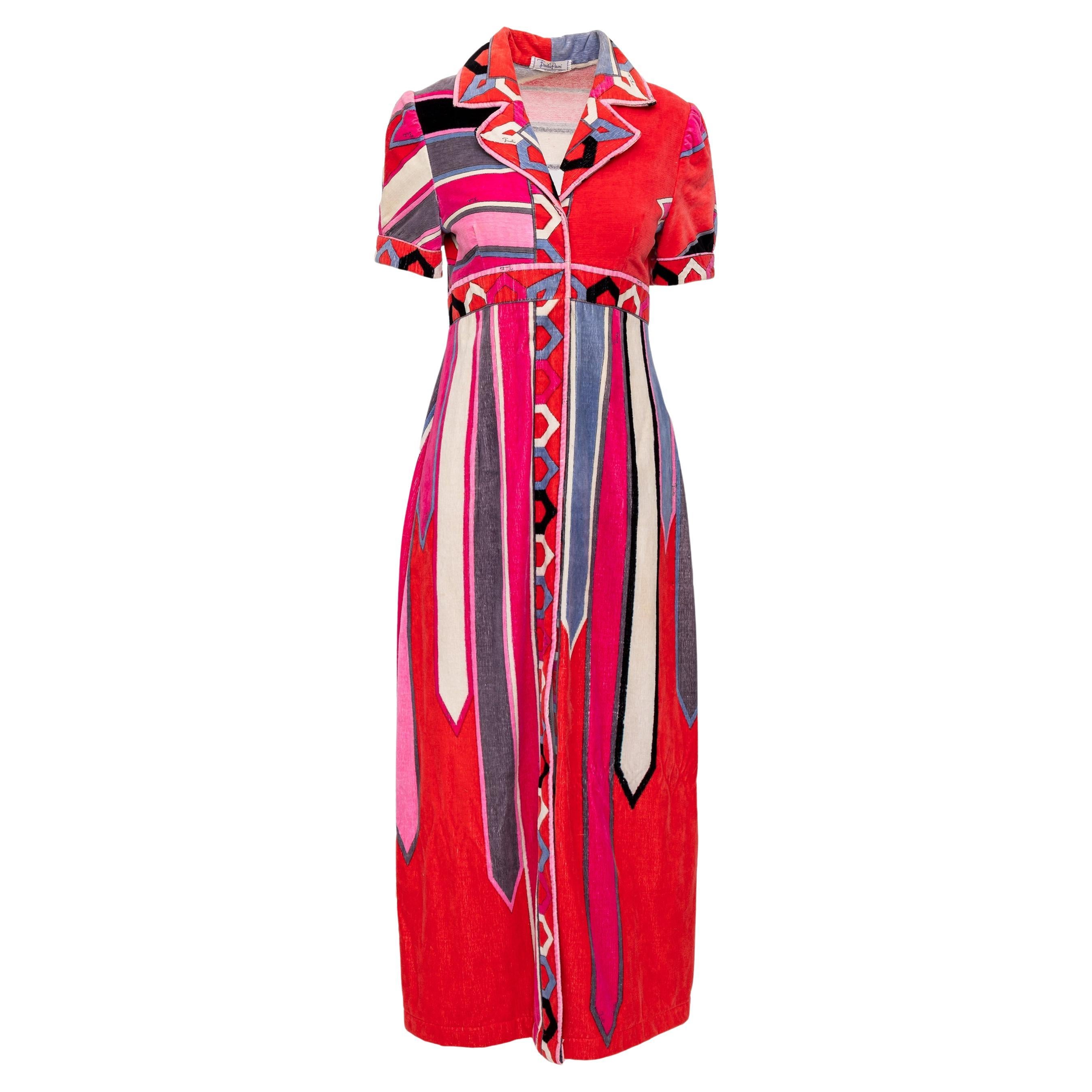 Emilio Pucci Velvet Dress - '90s For Sale