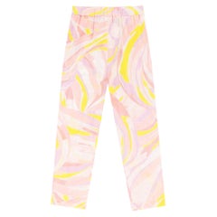 Emilio Pucci Vetrate Print Cropped Cotton Trousers
