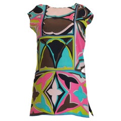 Emilio Pucci Vintage 1960/70's Silk Printed Sleeveless Tunic