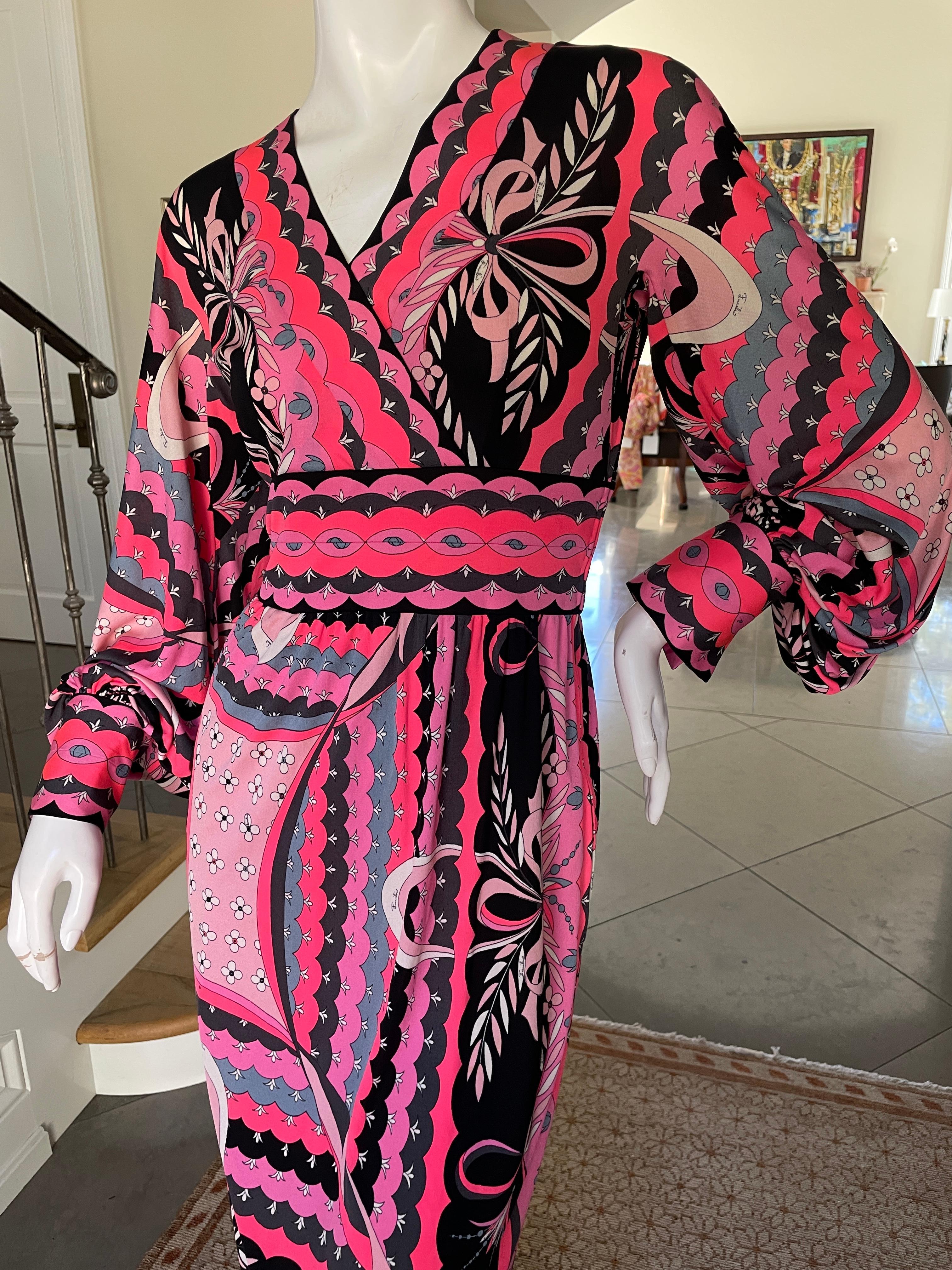 Women's Emilio Pucci Vintage 1960's Silk Jersey Dress from Saks Fifth Avenue