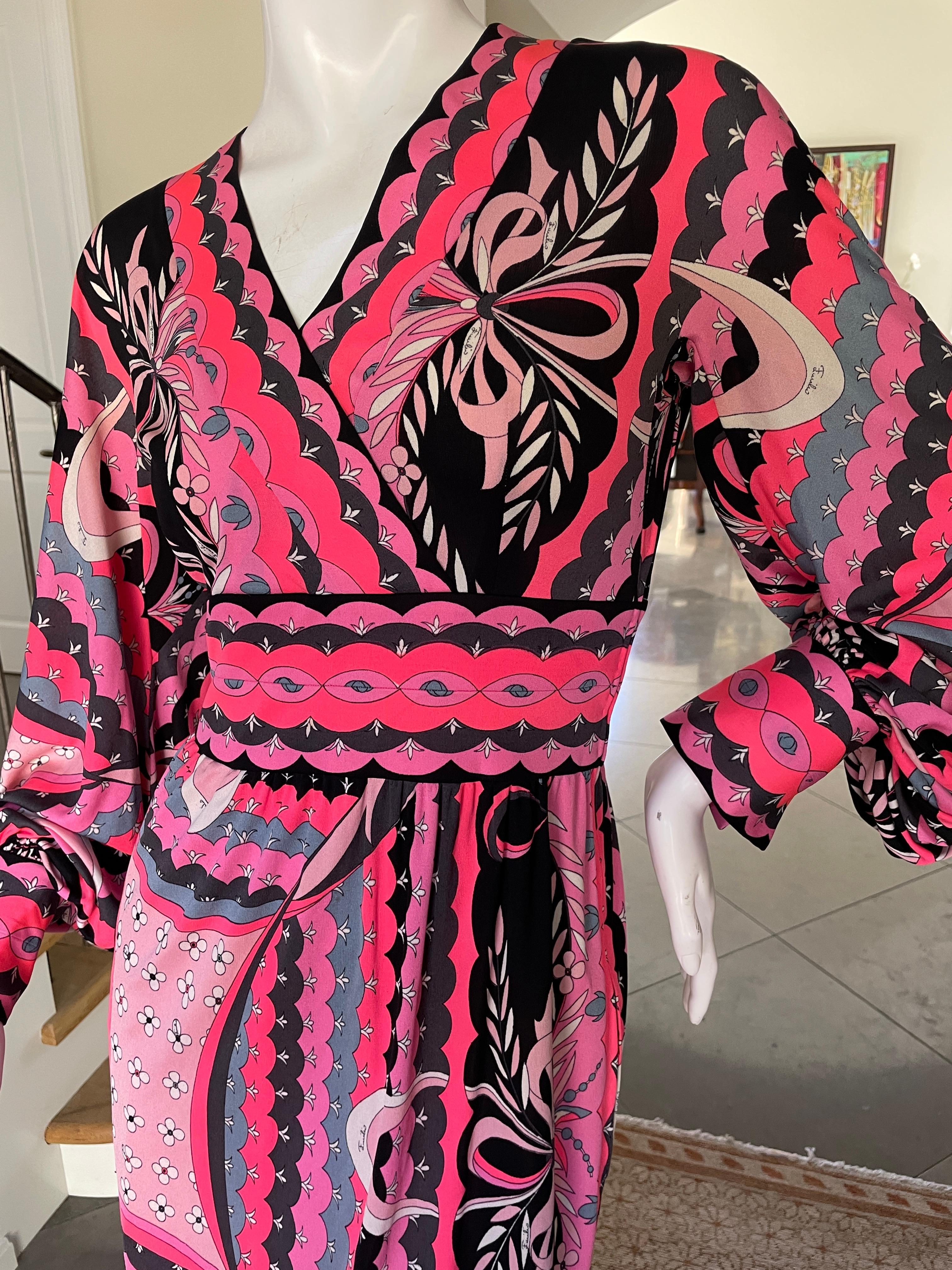 Emilio Pucci Vintage 1960er Seidenjersey-Kleid von Saks Fifth Avenue 2