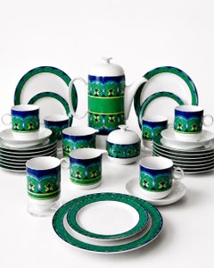 Emilio Pucci Vintage 41pc Porcelain Coffee Dessert Set by Rosenthal