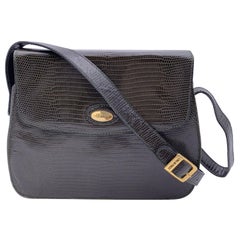 Emilio Pucci Vintage Dark Green Leather Box Shoulder Bag