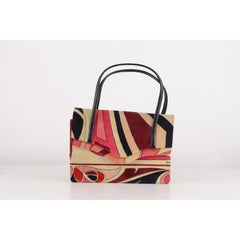 Emilio Pucci Vintage Pink Printed Top Handle Bag Handbag