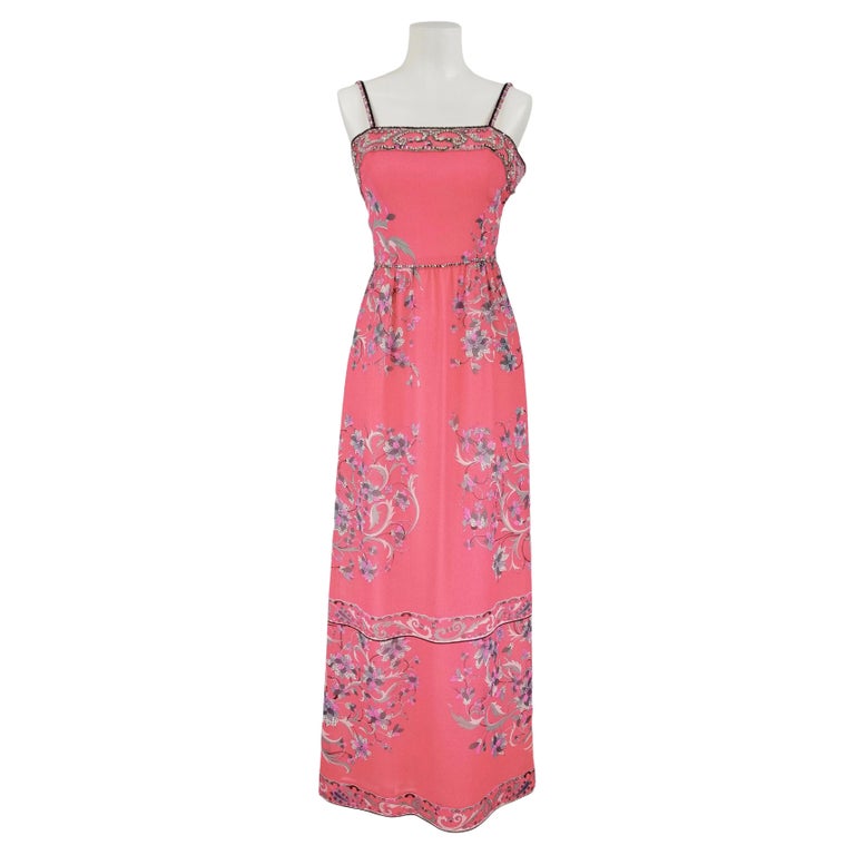 EMILIO PUCCI vintage silk long dress 60s at 1stDibs | pucci strapless dress EMILIO PUCCI vintage silk long dress 60s at 1stDibs | pucci strapless dress