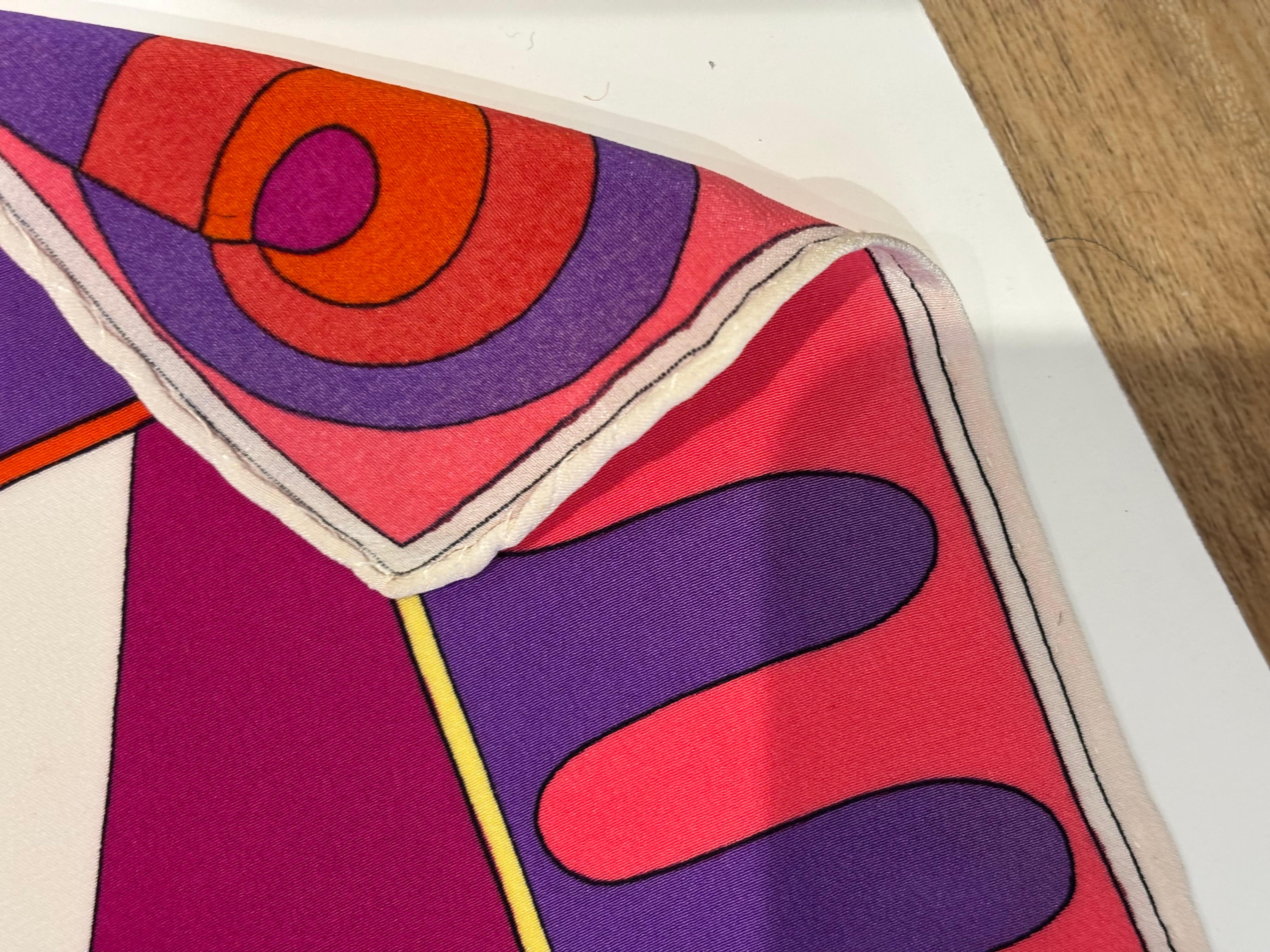 Women's Emilio Pucci Vintage Silk Scarf For Sale