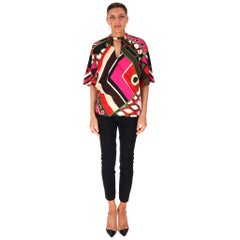 Emilio Pucci 'Vivara' Print V-Neck Top