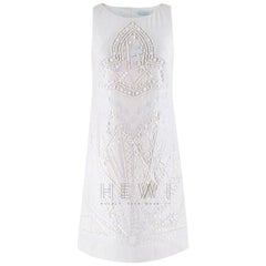 Emilio Pucci White Embellished Sleeveless Dress - Size US 4